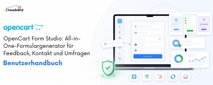 OpenCart Form Studio von Knowband – zum Erstellen von Umfragen, Kontaktformularen, Feedback-Formularen und individuellen Online-Formularen.