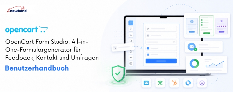 OpenCart Form Studio von Knowband – zum Erstellen von Umfragen, Kontaktformularen, Feedback-Formularen und individuellen Online-Formularen.