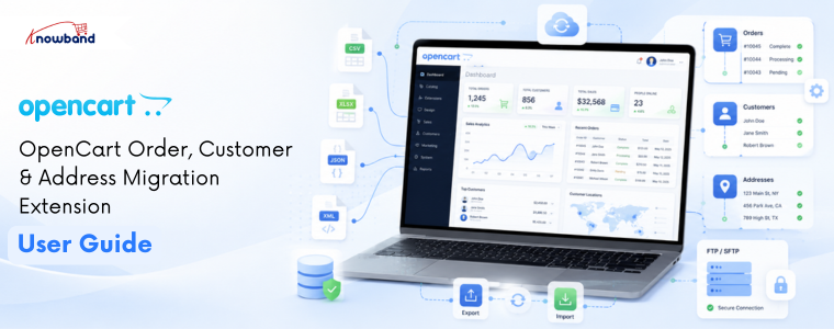 Choose Fields in Export Profile settings in Knowband OpenCart Order, Customer & Address Import Export Extension for selecting data fields to export.