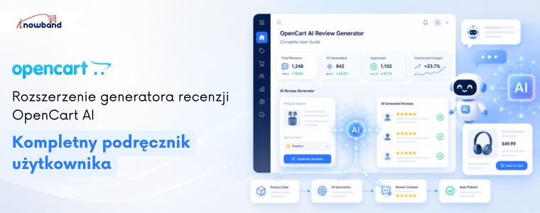 Narzędzie OpenCart AI Review Generator od Knowband pomaga sprzedawcom internetowym tworzyć trafne, angażujące i realistyczne opinie o produktach przy użyciu zaawansowanej sztucznej inteligencji.