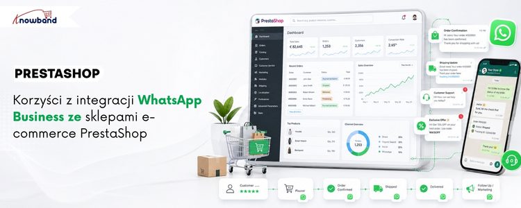 Moduł WhatsApp CRM dla PrestaShop – automatyzacja powiadomień o zamówieniach, obsługa klienta, czat na żywo i kampanie marketingowe w sklepach PrestaShop.