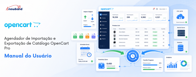 Manual do Usuário da Extensão de Importação e Exportação de Catálogo do Opencart