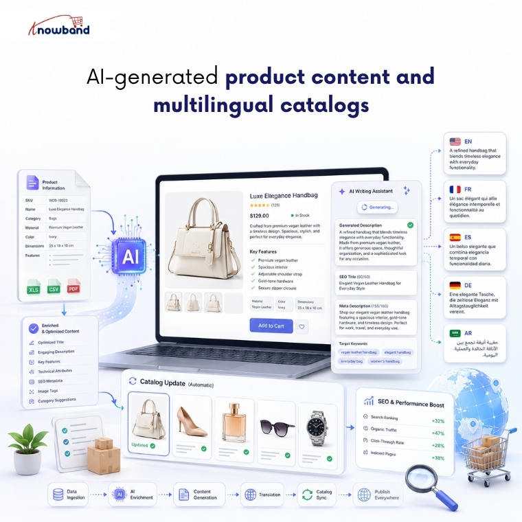 Générateur et traducteur de contenu IA pour PrestaShop produisant des descriptions de produits multilingues