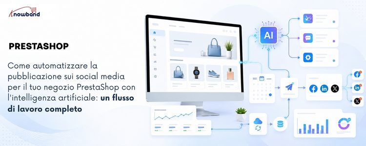 Modulo PrestaShop per automatizzare la pubblicazione di post sui prodotti su diverse piattaforme social.
