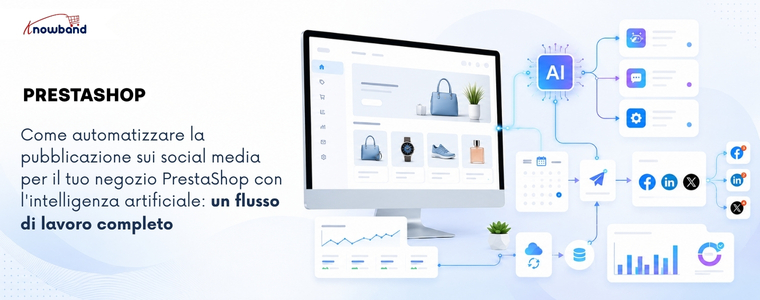 Modulo PrestaShop per automatizzare la pubblicazione di post sui prodotti su diverse piattaforme social.