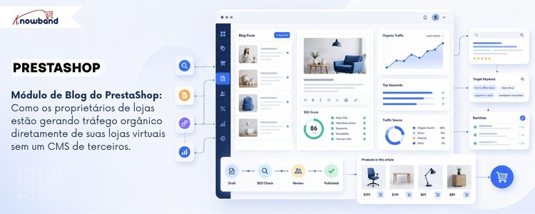 Módulo de Blog para PrestaShop: ajudando lojas online a publicar conteúdo de blog e gerar tráfego orgânico sem depender de um CMS de terceiros.