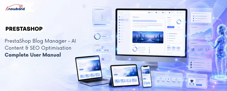 Explore the complete PrestaShop Blog Manager Module user manual to configure blog posts, AI content, SEO, categories, comments, widgets, sliders, and banners.