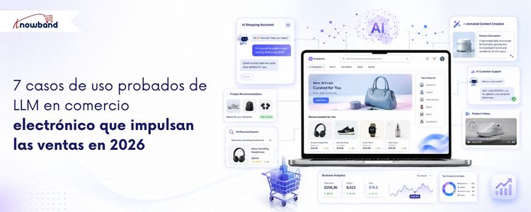 Comercio electrónico impulsado por IA: siete casos de uso prácticos de LLM para tiendas online