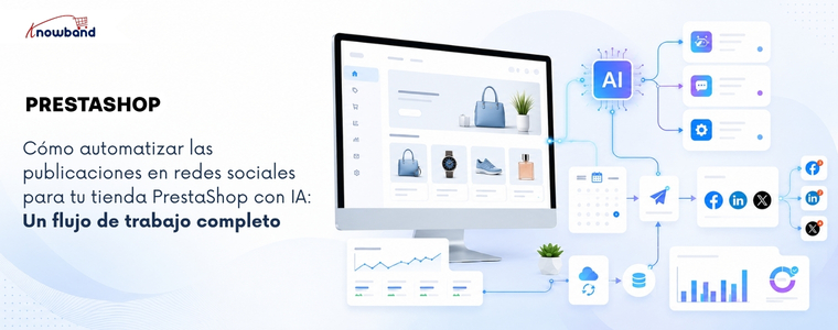 Cómo automatizar las publicaciones en redes sociales para tu tienda PrestaShop con IA: Un flujo de trabajo completo