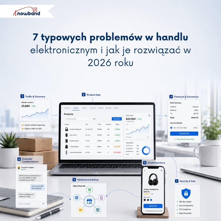 7 częstych problemów w e-commerce i rozwiązania dla sklepów internetowych