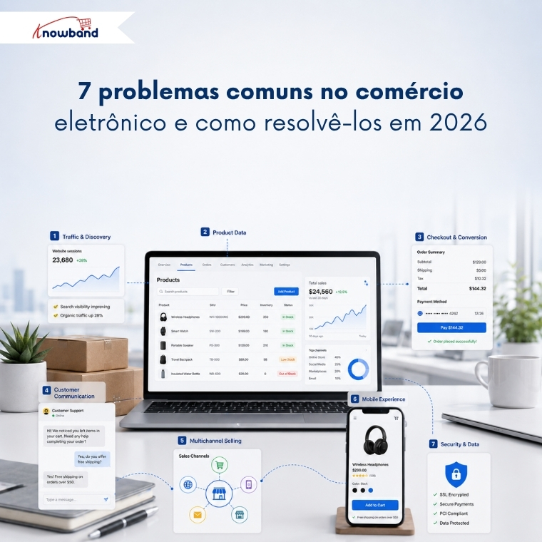 7 problemas comuns no e-commerce e soluções para lojas virtuais