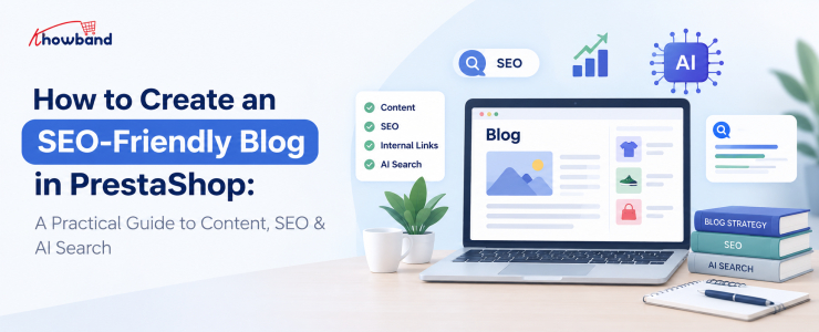 SEO-friendly PrestaShop blog module guide covering content, SEO, and AI search