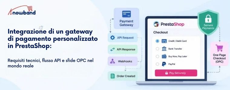 Integrazione di un gateway di pagamento in PrestaShop: Guida a API e OPC