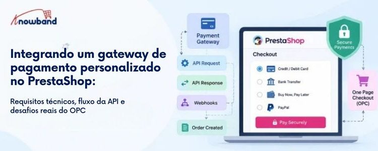 Integração de Gateway de Pagamento no PrestaShop: Guia de API e OPC