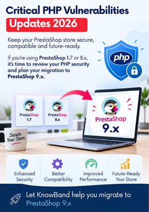 PHP vulnerabilities, urgent PHP security patches, and PrestaShop 9 upgrade recommendations for PrestaShop, OpenCart, WooCommerce, and Magento stores