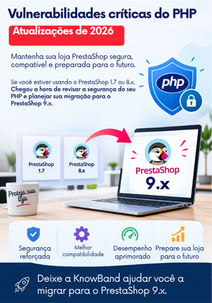 Banner de vulnerabilidade do PHP