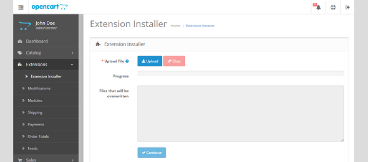 Come funziona OpenCart 2.xx meglio di OpenCart 1.xx- Emergence of Extension Installer | Knowband