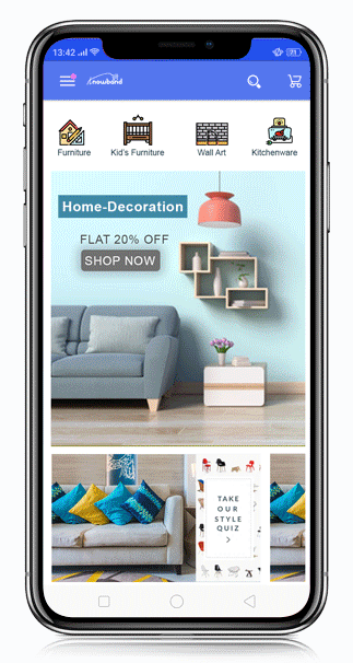 iOS Mobile App Home Page